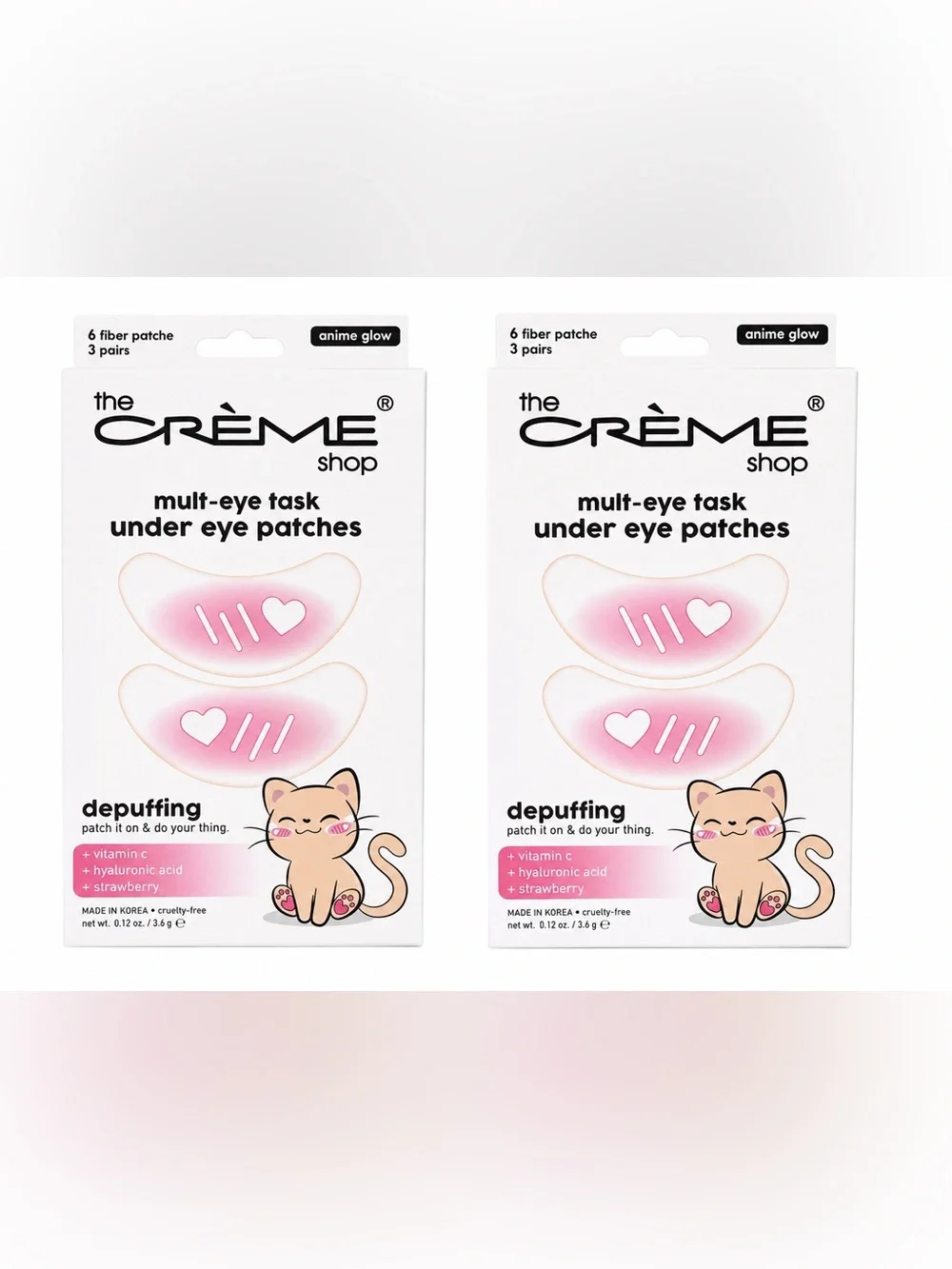 Depuffing Multi-Eye Task Under Eye Patches - Pink (Strawberry)